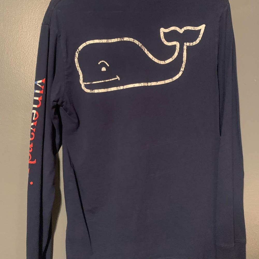 Red White And Blue Vineyard Vines Long Sleeve Tee